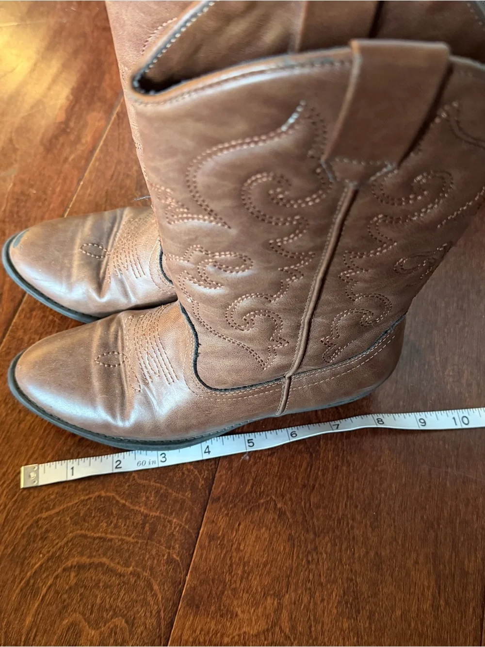 Tucker + Tate Brown Embroidered Kids Western Boots
